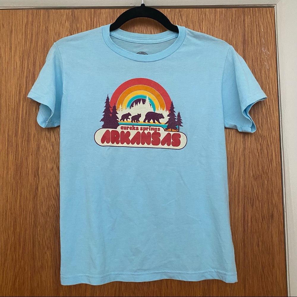 Light blue Eureka Springs, Arkansas T-shirt - fits like a women’s small